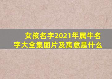 女孩名字2021年属牛名字大全集图片及寓意是什么