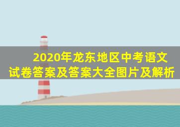 2020年龙东地区中考语文试卷答案及答案大全图片及解析