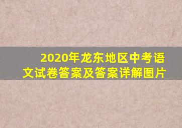 2020年龙东地区中考语文试卷答案及答案详解图片
