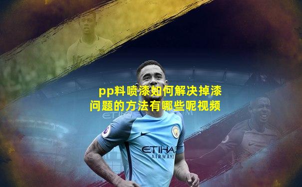 pp料喷漆如何解决掉漆问题的方法有哪些呢视频