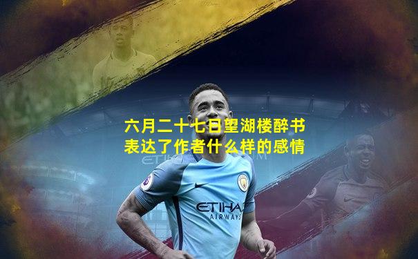 六月二十七日望湖楼醉书表达了作者什么样的感情