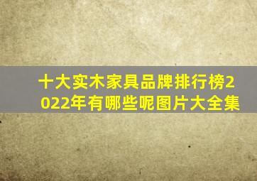十大实木家具品牌排行榜2022年有哪些呢图片大全集