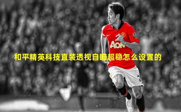 和平精英科技直装透视自瞄超稳怎么设置的