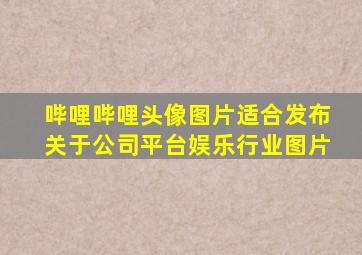 哔哩哔哩头像图片适合发布关于公司平台娱乐行业图片