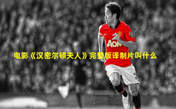 电影《汉密尔顿夫人》完整版译制片叫什么