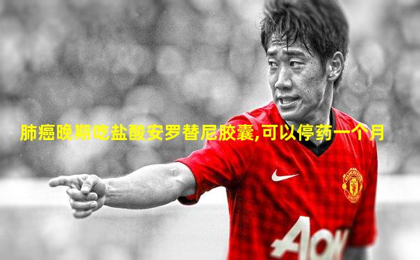 肺癌晚期吃盐酸安罗替尼胶囊,可以停药一个月