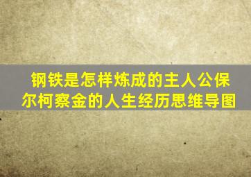钢铁是怎样炼成的主人公保尔柯察金的人生经历思维导图